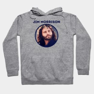 jim morrison || blue flowers Hoodie